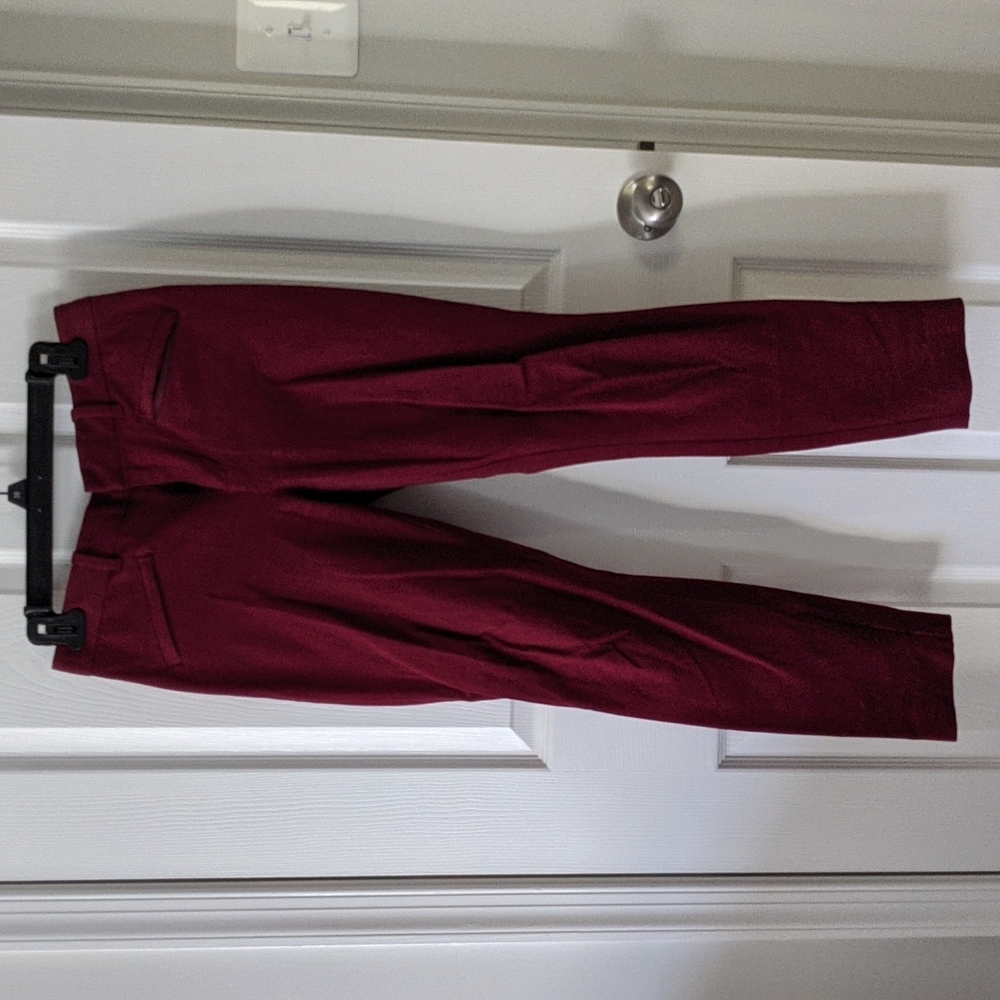 Maroon Gap skinny ankle dress pants, size 4R
